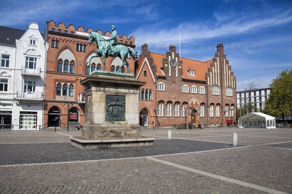 Old Town with Market Square of Esbjerg