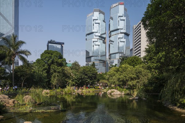 Hong Kong Park Rear Lippo Skyscraper