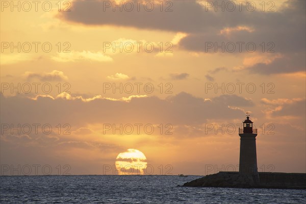 Lighthouse at sunset