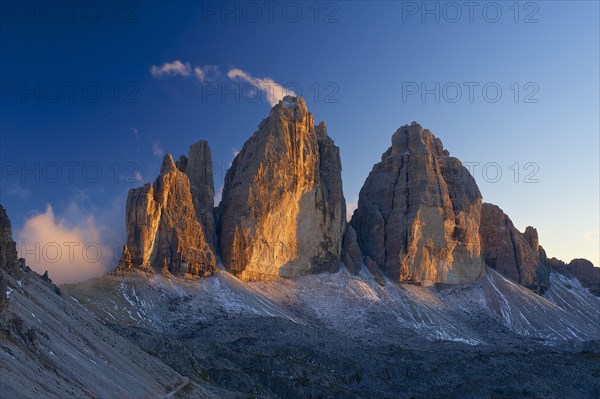 North faces of the Three Peaks