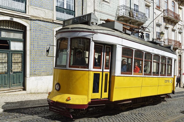 Line 28 tram in the Graca district