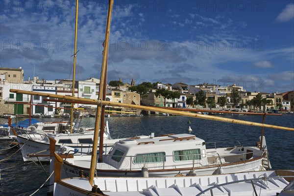 Traditional boats in the port of Portocolom