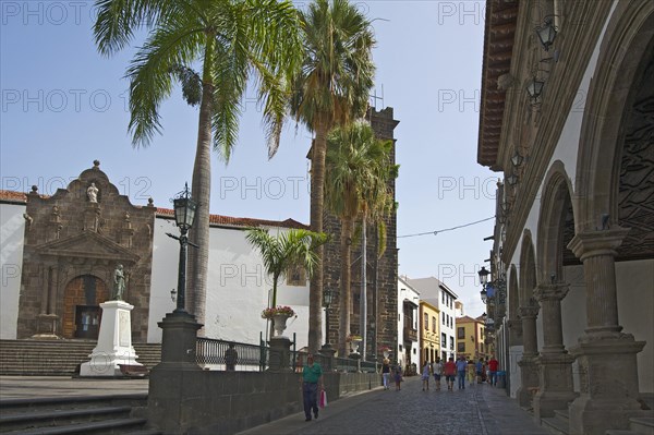 Iglesia de Salvador at the Plaza de Espagna in Santa Cruz de La Palma