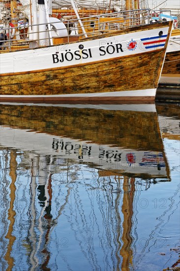 Old fishing boats are used for whale-watching