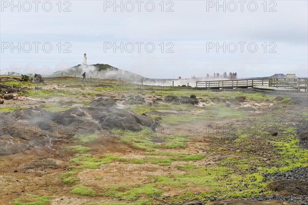 Lighthouse at the cliff Valahnukur