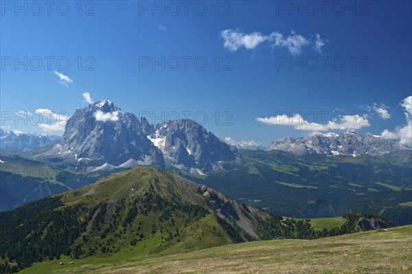View from the Seceda to the Langkofel