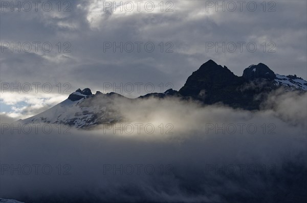 Mountains above the Svinafell glacier