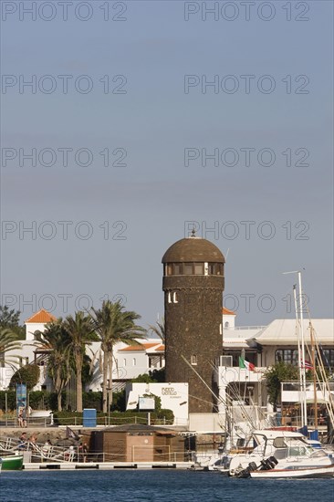 Marina with lighthouse