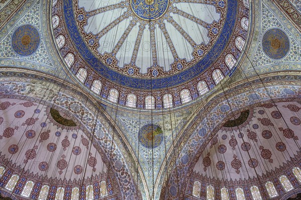 Interior view of the blue mosque