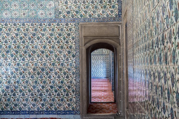 Interior view of the blue mosque