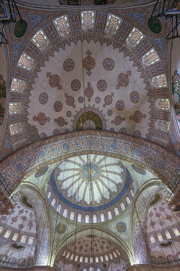 Interior view of the blue mosque