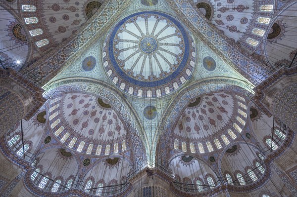 Interior view of the blue mosque