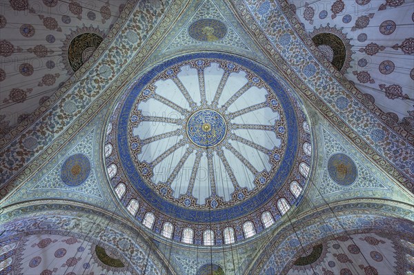 Interior view of the blue mosque