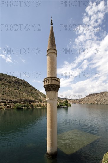 Sunken village of Savasan in Halfeti