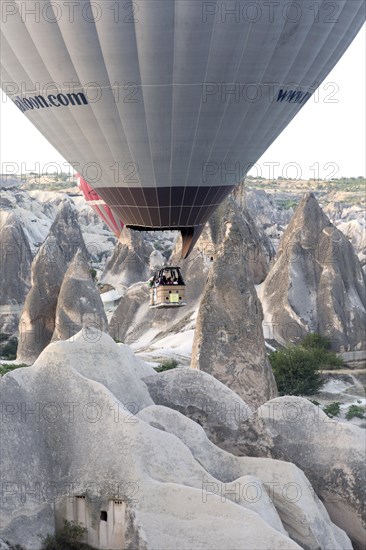 Hot Air Balloon Flying over Cappadocia