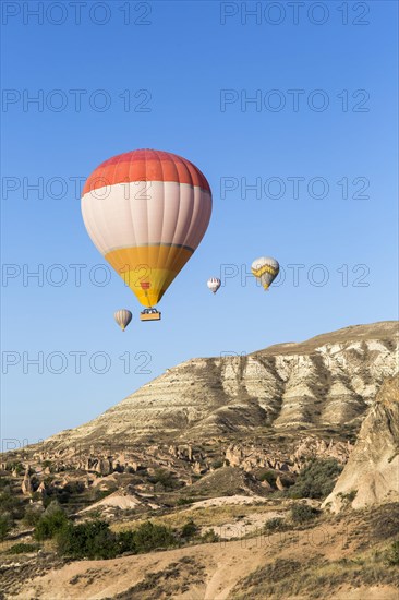 Hot Air Balloon Flying over Cappadocia