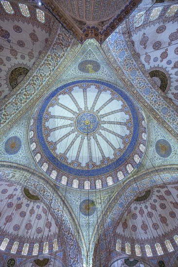 Interior view of the blue mosque