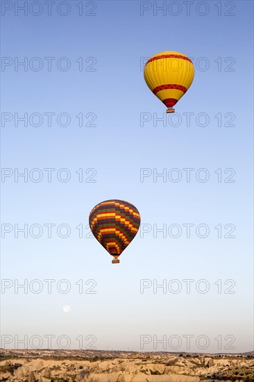 Hot Air Balloon Flying over Cappadocia