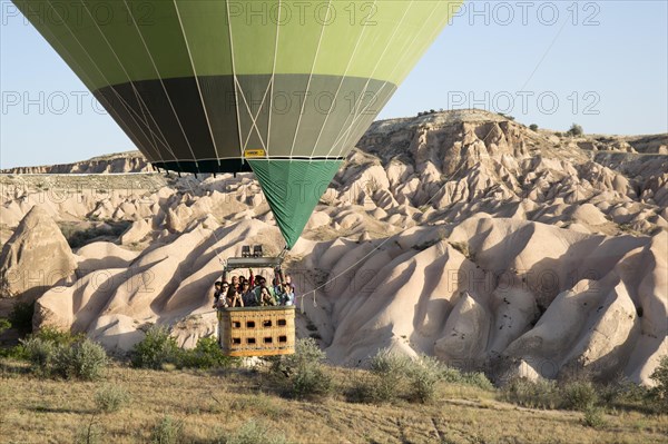 Hot Air Balloon Flying over Cappadocia