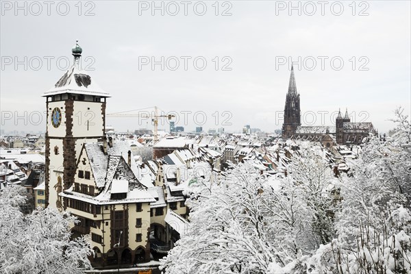 Winter atmosphere with snow