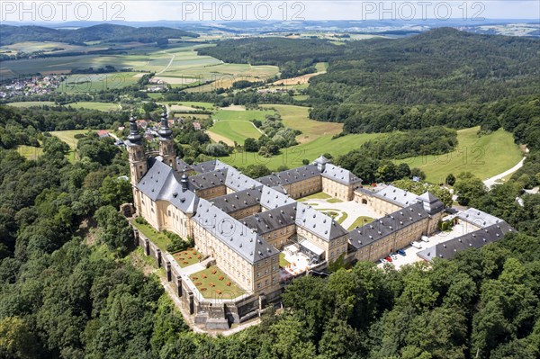 Aerial view of Banz Monastery