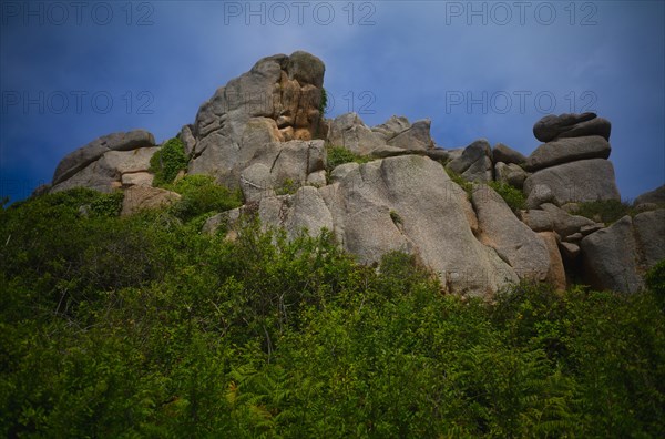 Rocky coast along the Sentier des douaniers