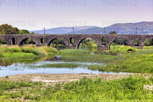 Roman bridge over the river Lima