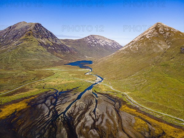 Aerial of the Black Cuillin ridge