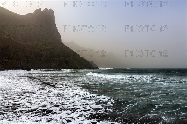 Anaga cliff in the haze