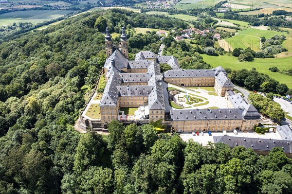 Aerial view of Banz Monastery