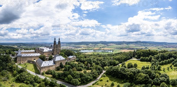 Aerial view of Banz Monastery