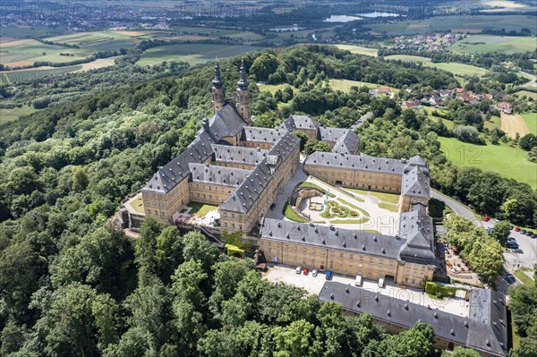 Aerial view of Banz Monastery