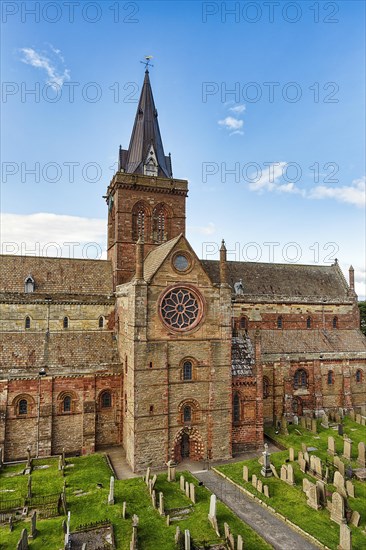 St Magnus Cathedral with graveyard