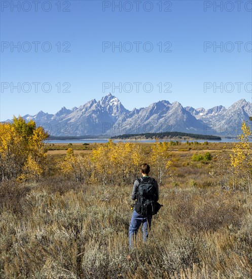 Young man looking into the distance