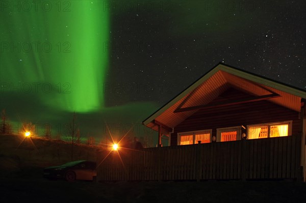 Holiday home and Northern Lights