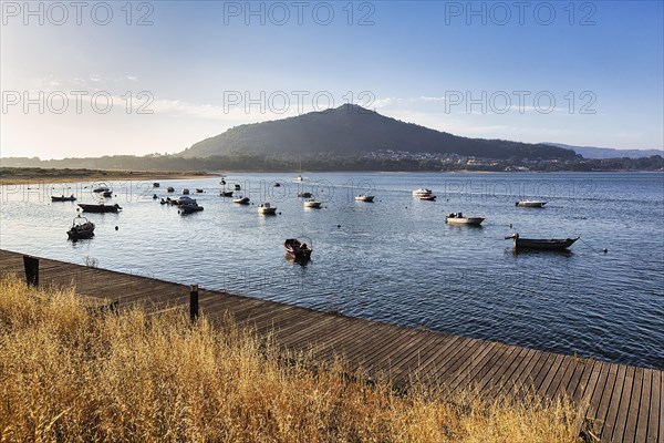 Wooden jetty and boats