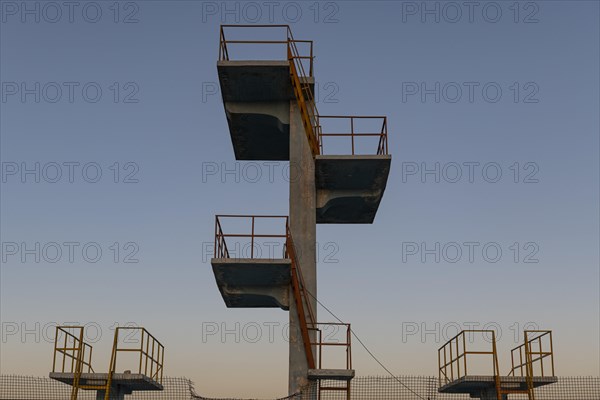 Former swimming pool where the Taliban were hanging their prisoners