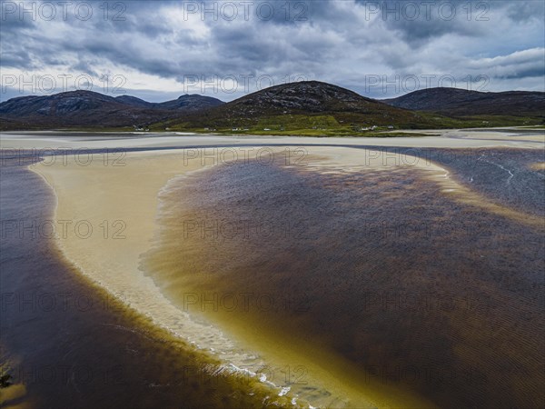 Aerial of Luskentyre Beach