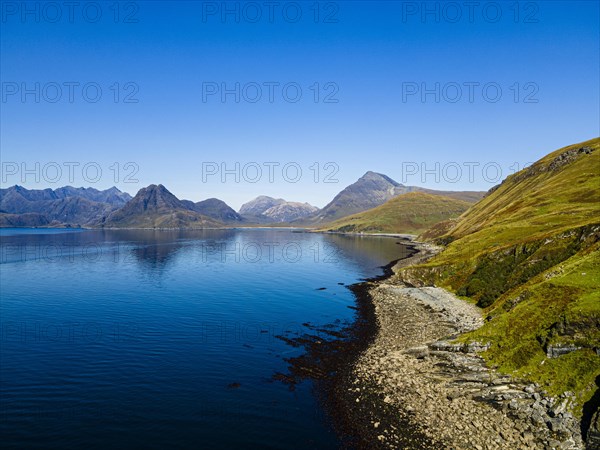 Aerial of the Black Cuillin ridge