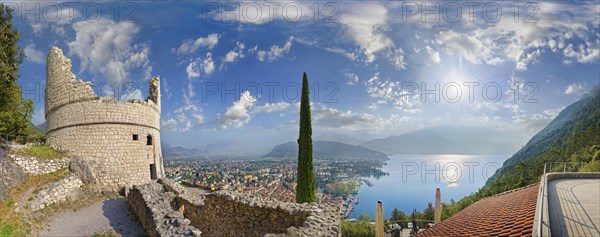 Panoramic view on the Bastione antico with Torre di guardia del 500