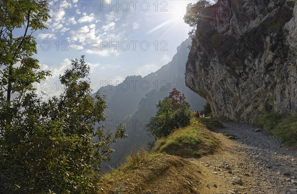 Old coastal road and hiking trail Via Ponale