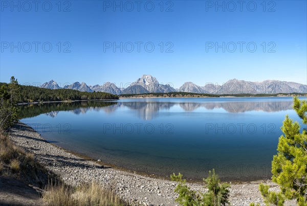 Mountains reflected in the lake