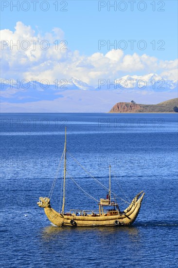 Typical reed boat from Totora