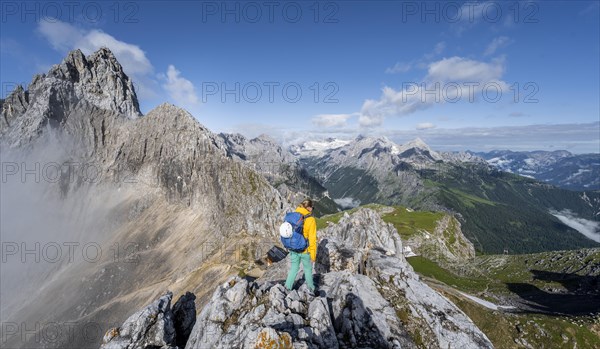 Hiker on a summit