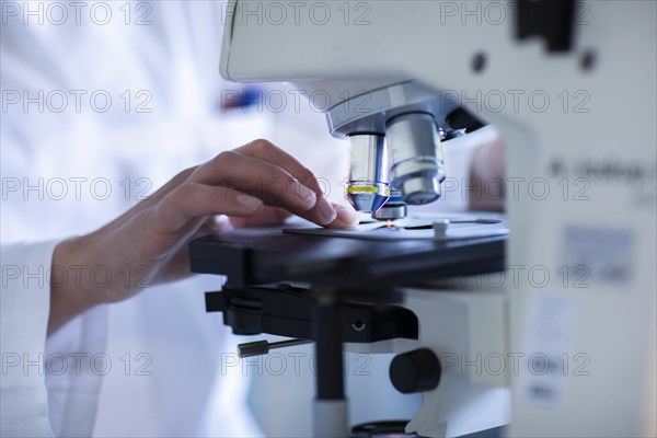 Hand of a lab technician