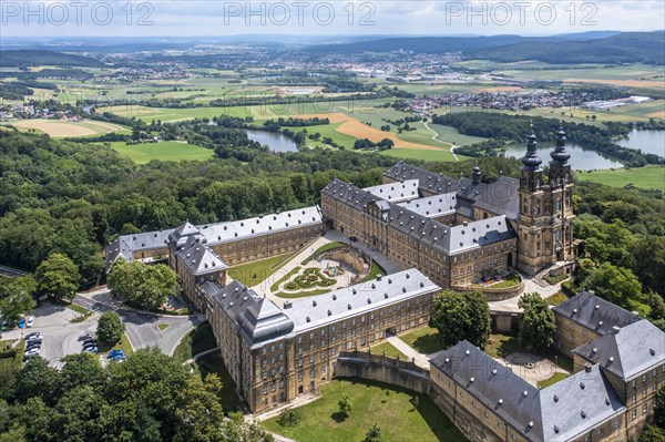 Aerial view of Banz Monastery