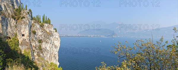 View from the old coastal road and hiking trail Via Ponale