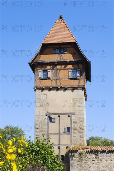 Baeuerlinsturm on the city wall in the historic old town