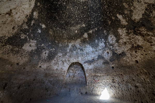 Cave system in the Takht-e Rostam stupa monastery complex