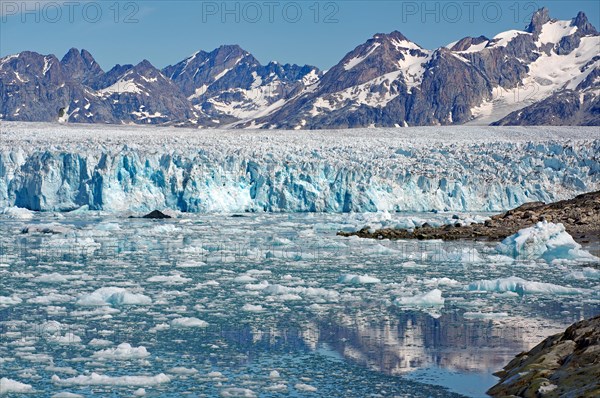 Fjord with drift ice